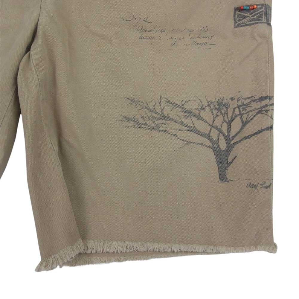 POLO RALPH LAUREN ポロ・ラルフローレン アニマル プリント ショート ハーフ パンツ ショーツ ベージュ系 32【中古】