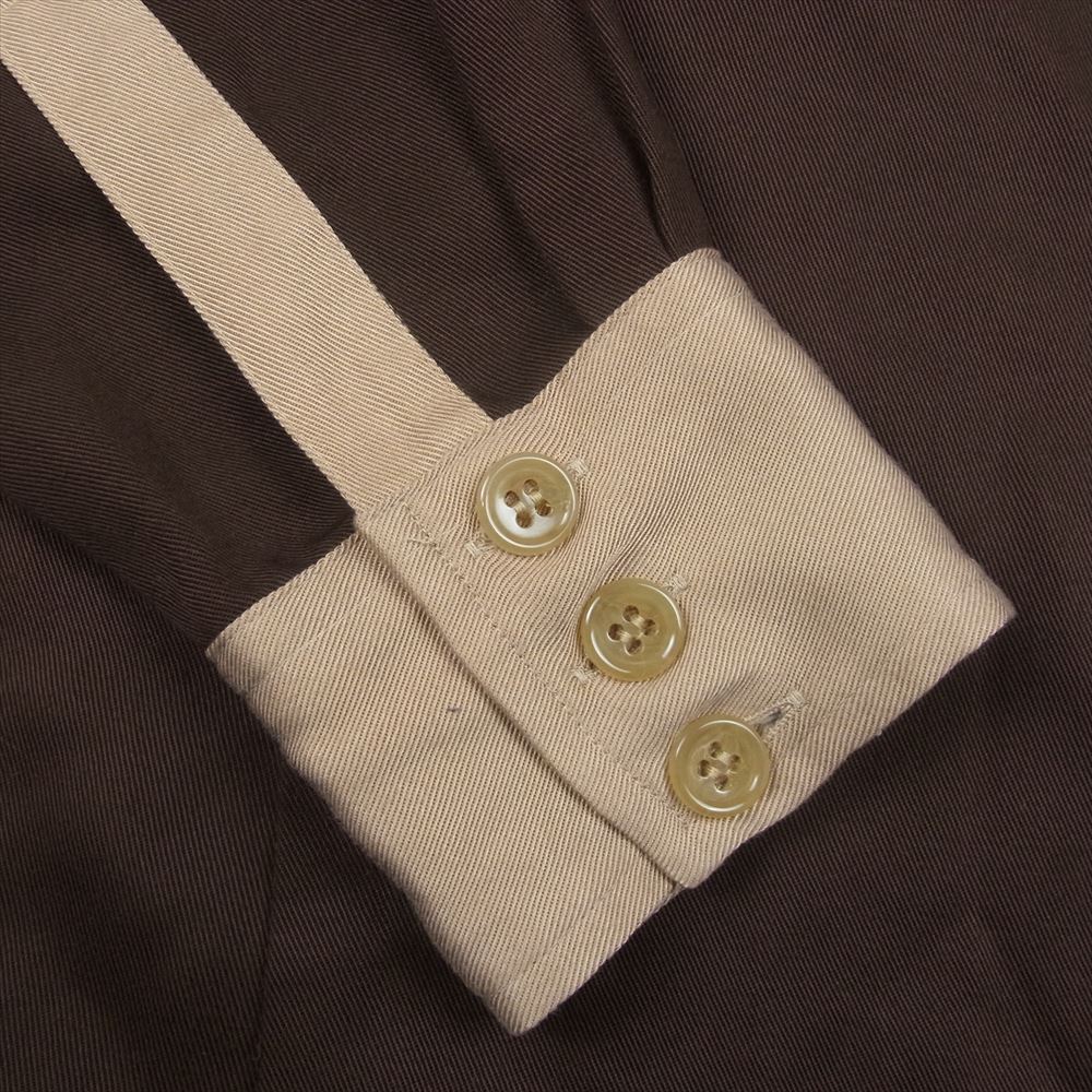 WACKO MARIA ワコマリア 18AW 18FW-WMS-WS01 WESTERN SHIRTS ウエスタン 長袖 シャツ ブラウン系 ベージュ系 S【美品】【中古】