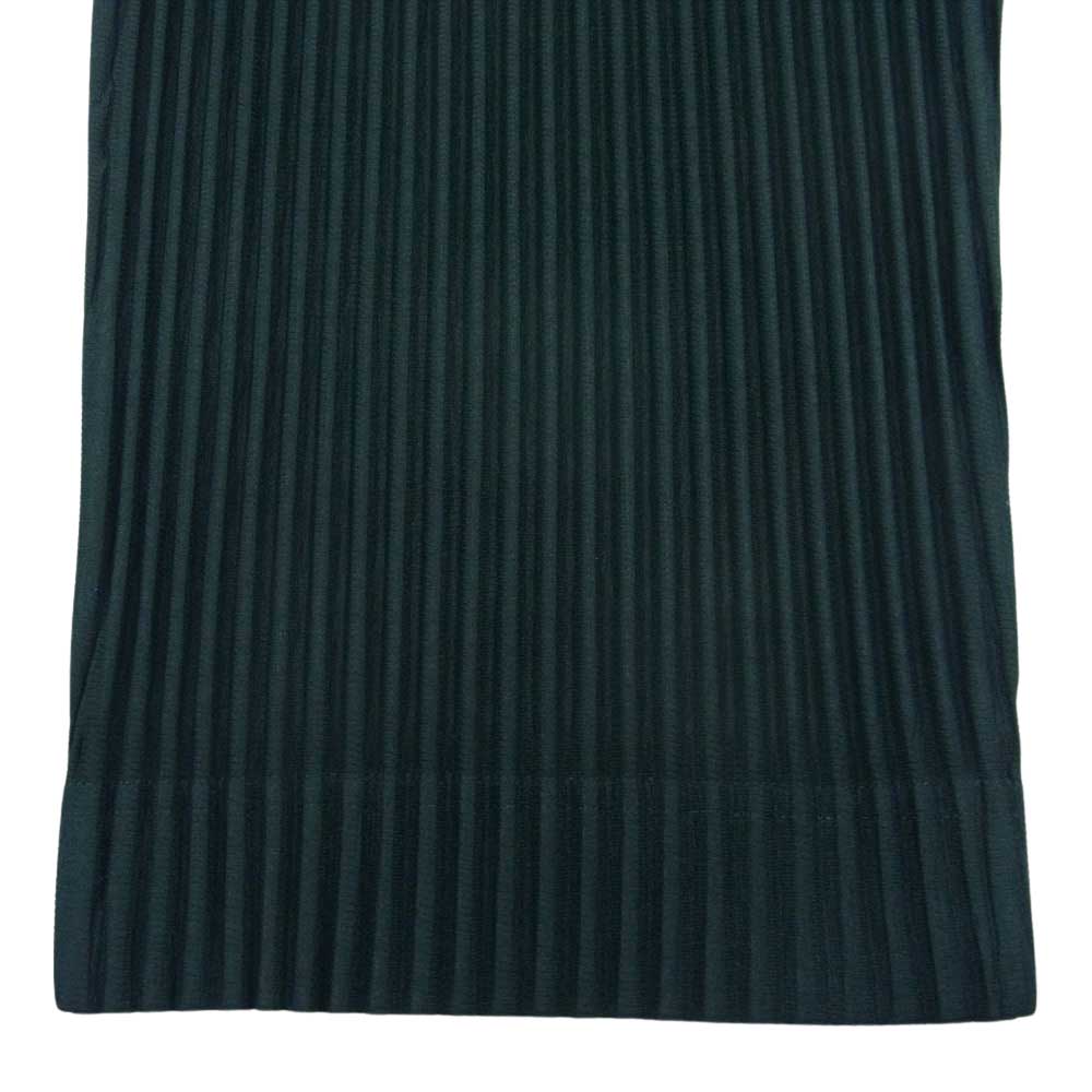HOMME PLISSE ISSEY MIYAKE オム プリッセ イッセイミヤケ HP33JF184 COLOR PLEATS PANTS プリーツ加工 カラー パンツ ダークグリーン グリーン系 2【中古】