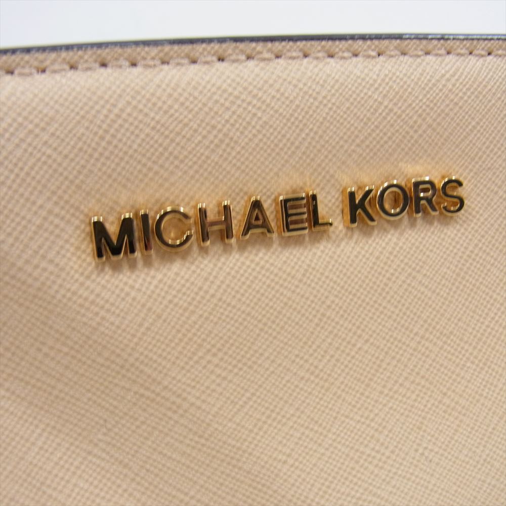Michael Kors マイケルコース 30T4MLMM2T ツートン ショルダー バッグ ベージュ系【中古】