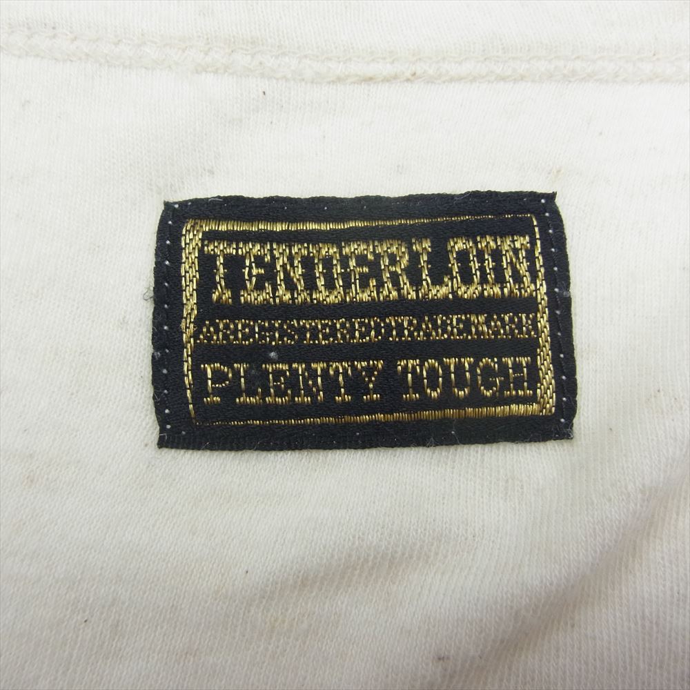 TENDERLOIN テンダーロイン T-HENRY LONG ヘンリーネック 長袖 Tシャツ オフホワイト系 M【中古】