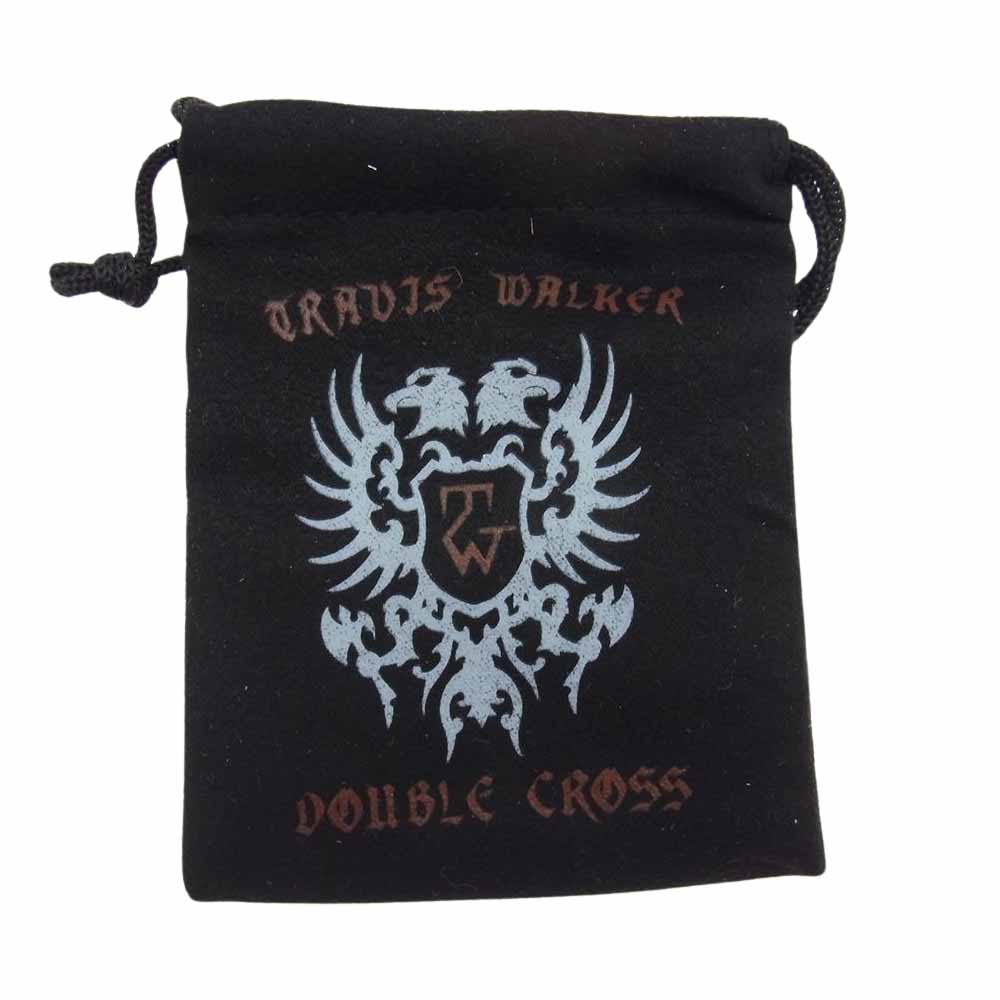 TRAVIS WALKER トラヴィスワーカー D CROSS CHARM ダブルクロス ペンダントトップ シルバー系【中古】