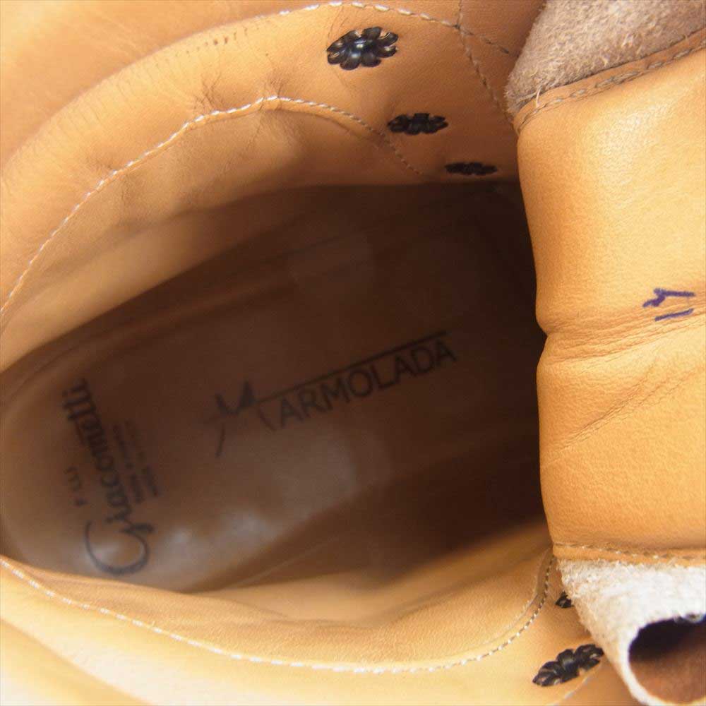 MARMOLADA マルモラーダ F.lli Giacometti レザー マウンテンブーツ トレッキングブーツ ブラウン ブラウン系 41【中古】