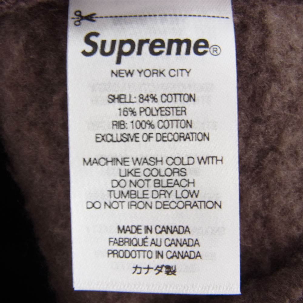 Supreme シュプリーム 22AW Box Logo Crewneck クルーネック スウェット ブラウン系 L【美品】【中古】