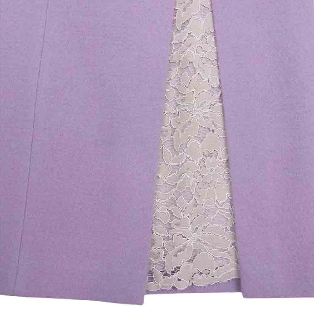 JILLSTUART ジルスチュアート パール付き レース切替 ロングスカート パープル系 2【中古】