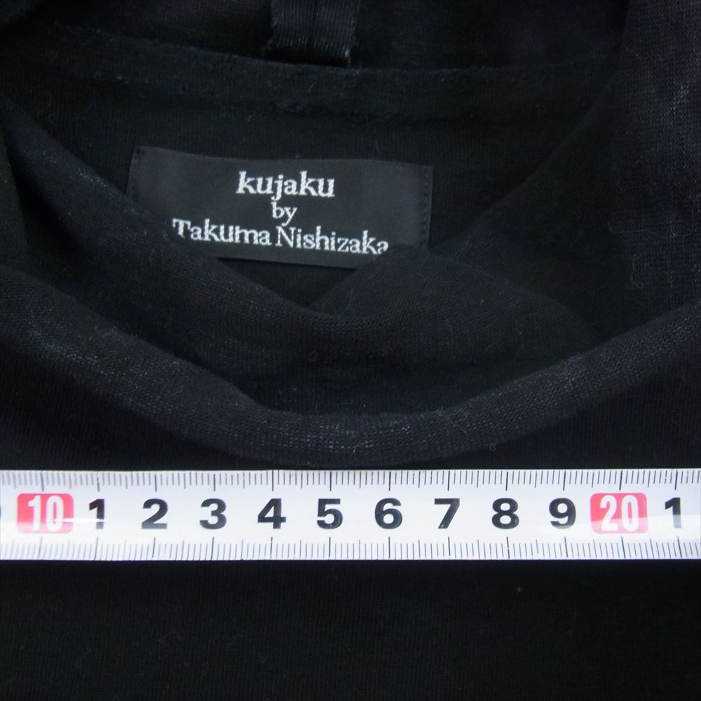 クジャク タートルネック ハイネック ノースリーブ ブラック系 1【中古】