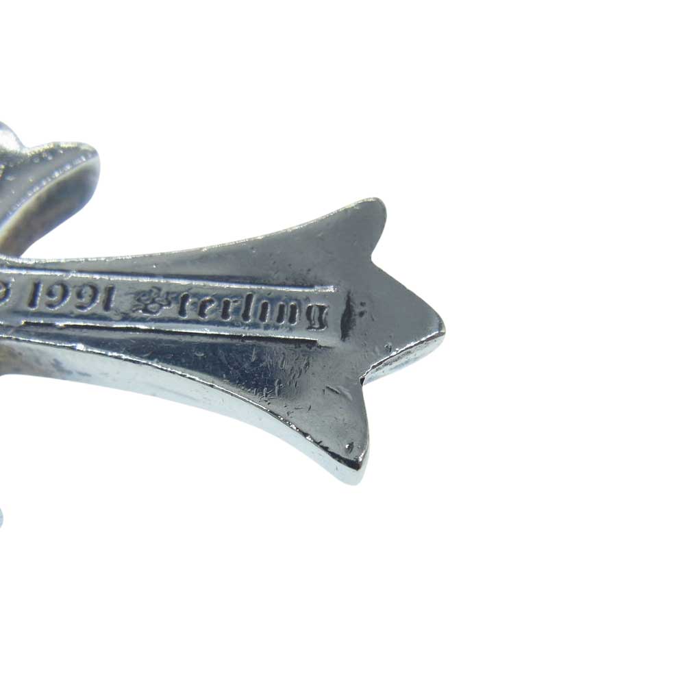 CHROME HEARTS クロムハーツ(原本無) CH CRS SML BC スモールCHクロス ボロチップ レザーブレード ネックレス シルバー系 ブラック系【中古】