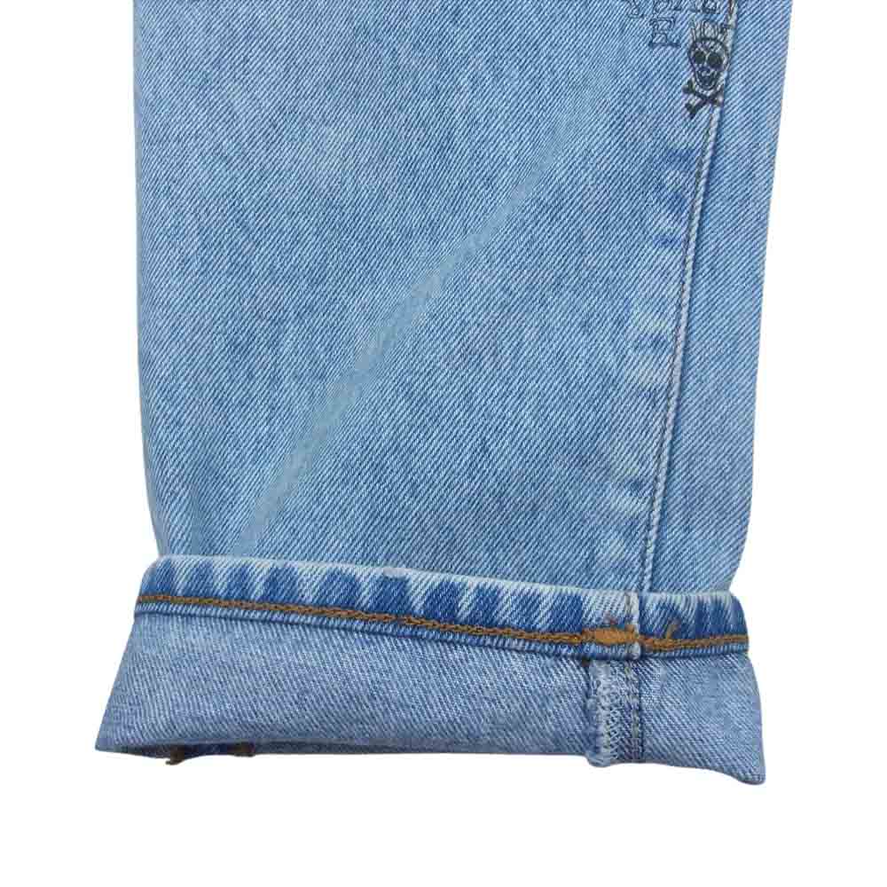 DIESEL ディーゼル MHARKY グラフィック プリントスキニー デニム パンツ インディゴブルー系 30×30【中古】