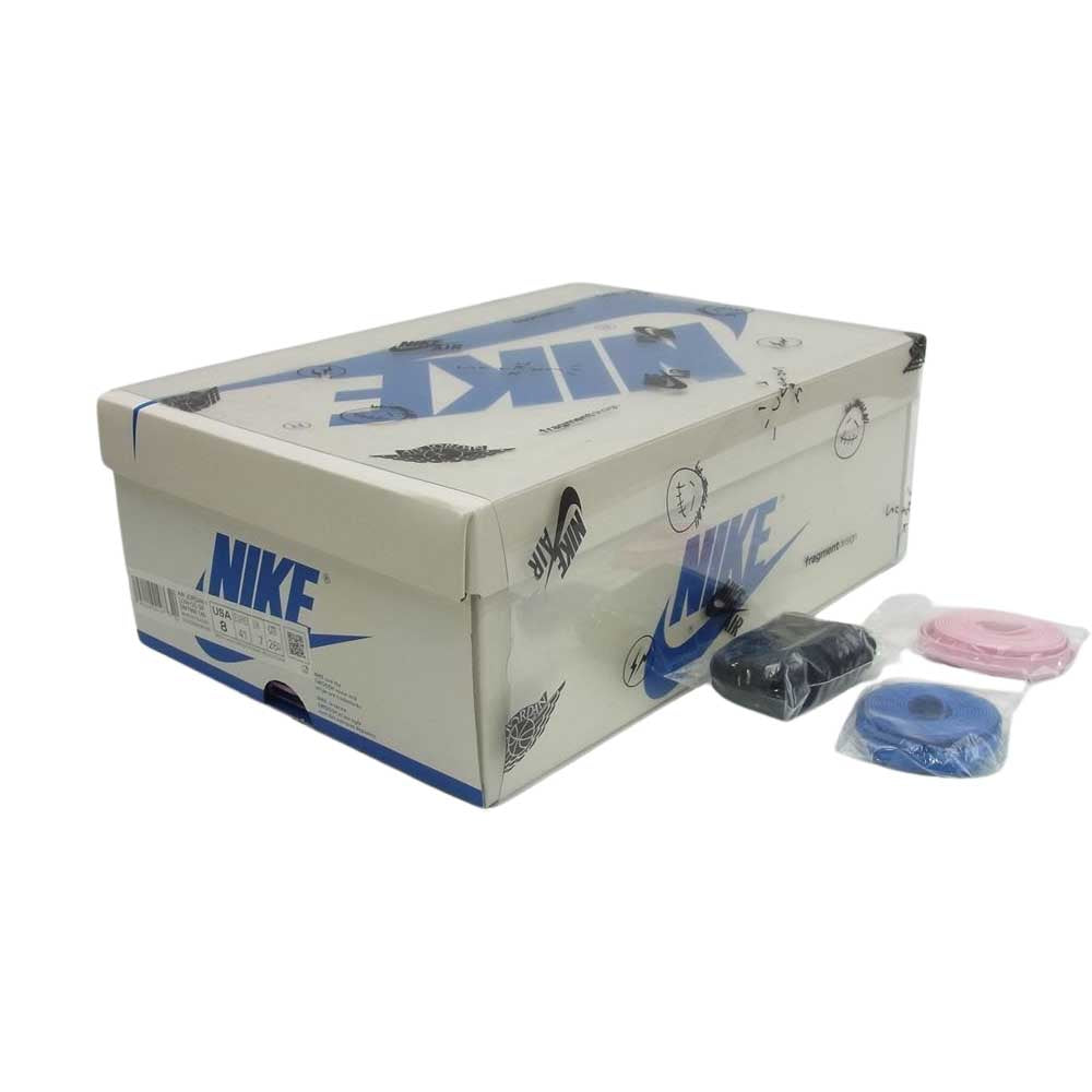 NIKE ナイキ DM7866-140 × Travis Scott トラヴィススコット × Fragment フラグメント Air Jordan 1 Low OG SP Military Blue エアジョーダン ロー ミリタリー ブルー マルチカラー系 US8【中古】