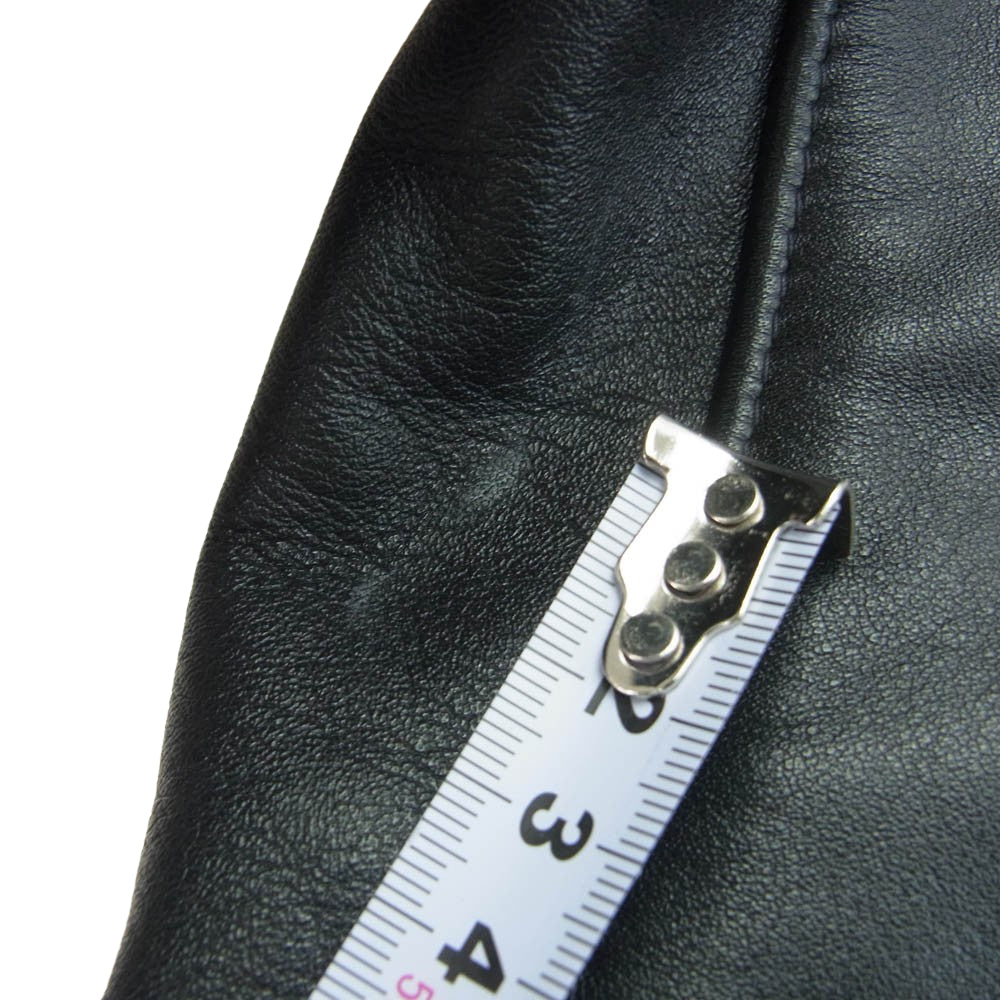 Lewis Leathers ルイスレザー CYCLONE サイクロン タイトフィット カウレザー ダブル ライダース ジャケット ブラック系 40【中古】