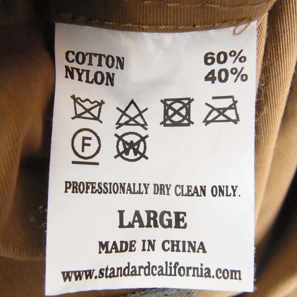 STANDARD CALIFORNIA スタンダードカリフォルニア SD Heavy Duty Classic Anorak Jacket ハーフジップ アノラック パーカー ブラウン系 L【極上美品】【中古】