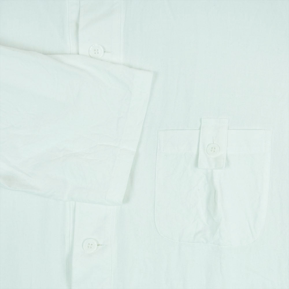 Yohji Yamamoto POUR HOMME ヨウジヤマモトプールオム 23SS HZ-B31-047 60/2 KHADI COTTON M-SHIRT COAT コットン シャツ コート ホワイト系 1【中古】