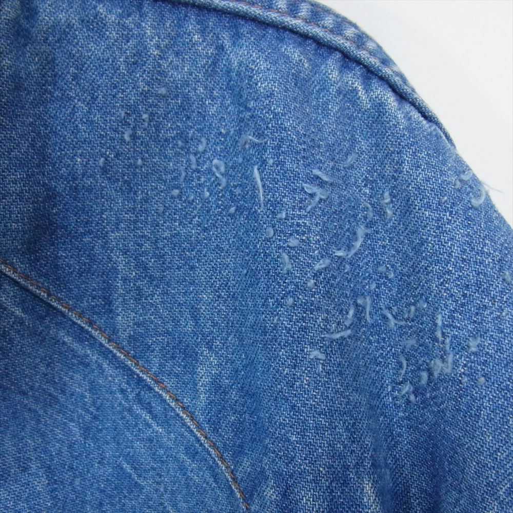 セブンバイセブン 16SS SS2016-7X7RWS REWORK WESTERN SHIRTS リワーク ウエスタン シャツ デニム ダメージ加工 インディゴブルー系 S【中古】
