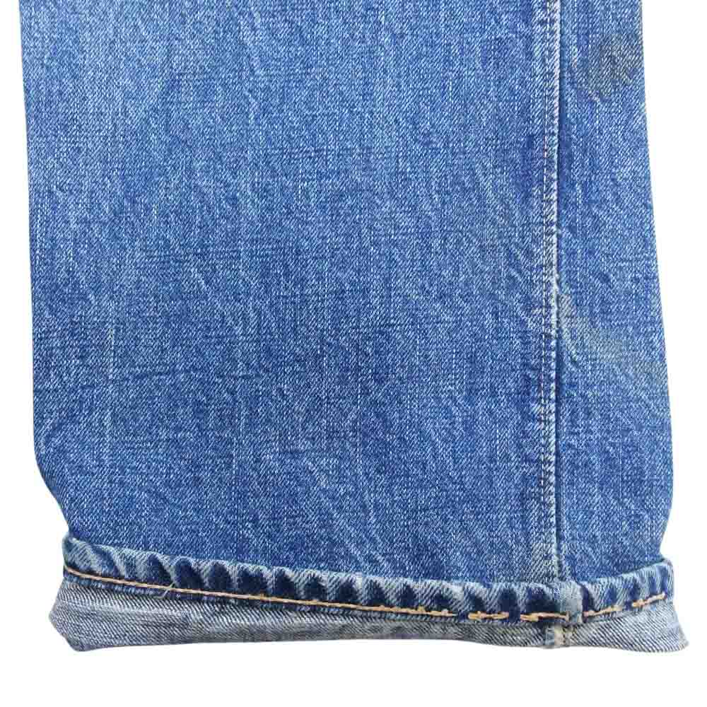 ダブルワークス 501XX ダブルエックス ボタンフライ 黄ミミ ヴィンテージ加工 ユーズド デニム パンツ インディゴブルー系 31【中古】