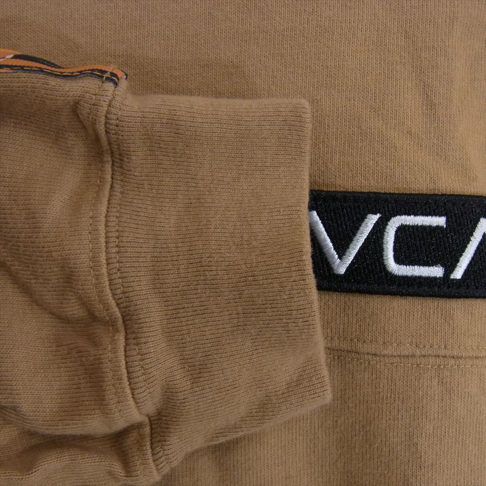 アトモス × RVCA ANIMAL SPIRITS L/S T-SHIRT ルーカ アニマルライン 長袖 Tシャツ ベージュ系 M【中古】