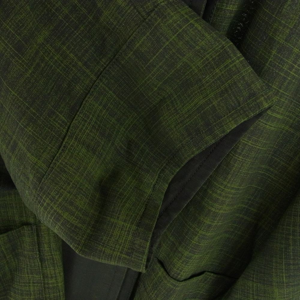 ISSEY MIYAKE イッセイミヤケ 18AW ME83FA041 顔料染め ウール100% リバーシブル スタンドカラー コート グリーン系 ブラック系 1【中古】