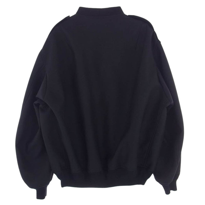 JUNYA WATANABE COMME des GARCONS MAN ジュンヤワタナベコムデギャルソンマン 23AW WL-J033 Wool  Serge Bonding Blouson ウールサージ ボンディング ブルゾン MA-1 ブラック系 L【中古】