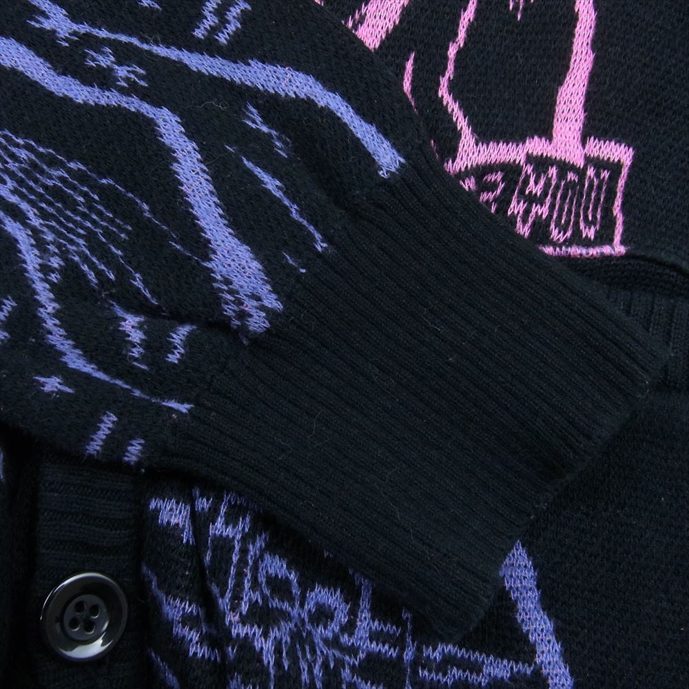 WACKO MARIA ワコマリア 21SS-WMK-KN17 MARIA JACQUARD CARDIGAN マリア ジャガード カーディガン グレー系 M【中古】