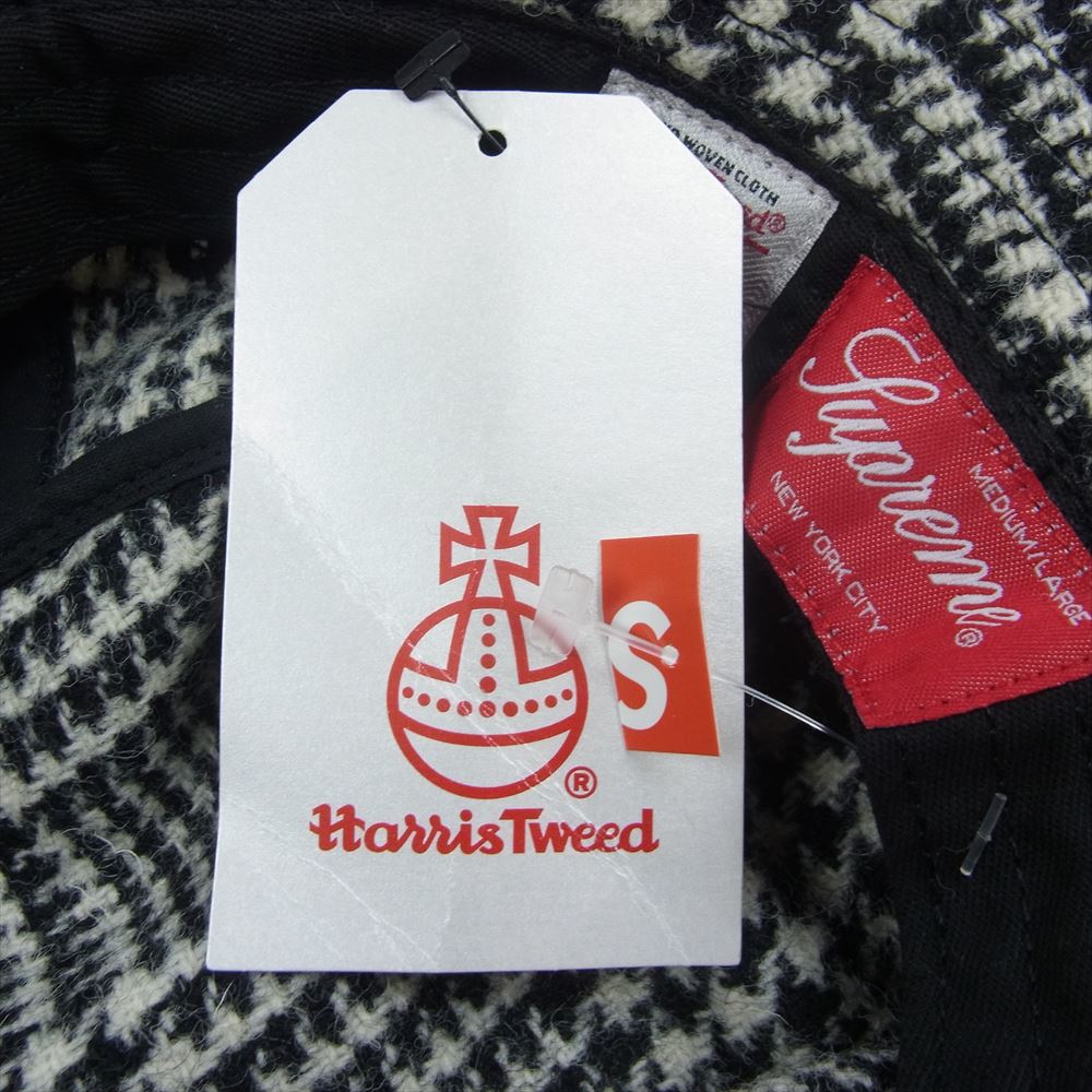 Supreme シュプリーム 21AW Harris Tweed Classic Logo Crusher ハリス ツイード クラシック ロゴ クラッシャー バケット ハット ブラック系 M/L【新古品】【未使用】【中古】