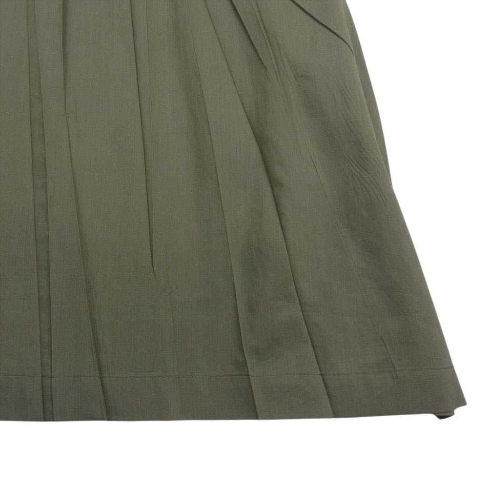 PLEATS PLEASE プリーツプリーズ イッセイミヤケ PP93-PH975 シワ加工 ノースリーブ ワンピース カーキ系 4【中古】