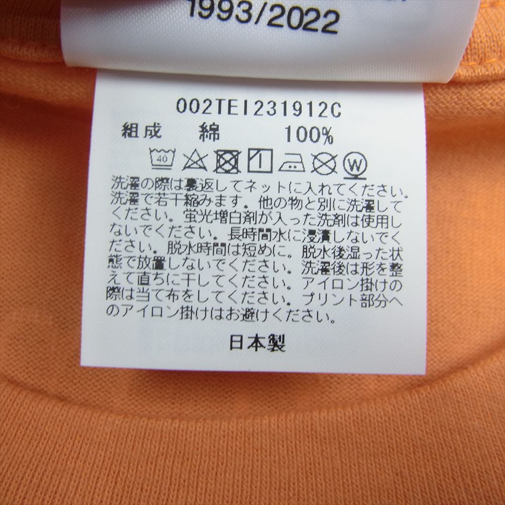 A BATHING APE アベイシングエイプ BAPE ベイプ × Dragon Ball Z Tee ドラゴンボールZ BABYMILO プリント 半袖 Tシャツ オレンジ系 S【極上美品】【中古】