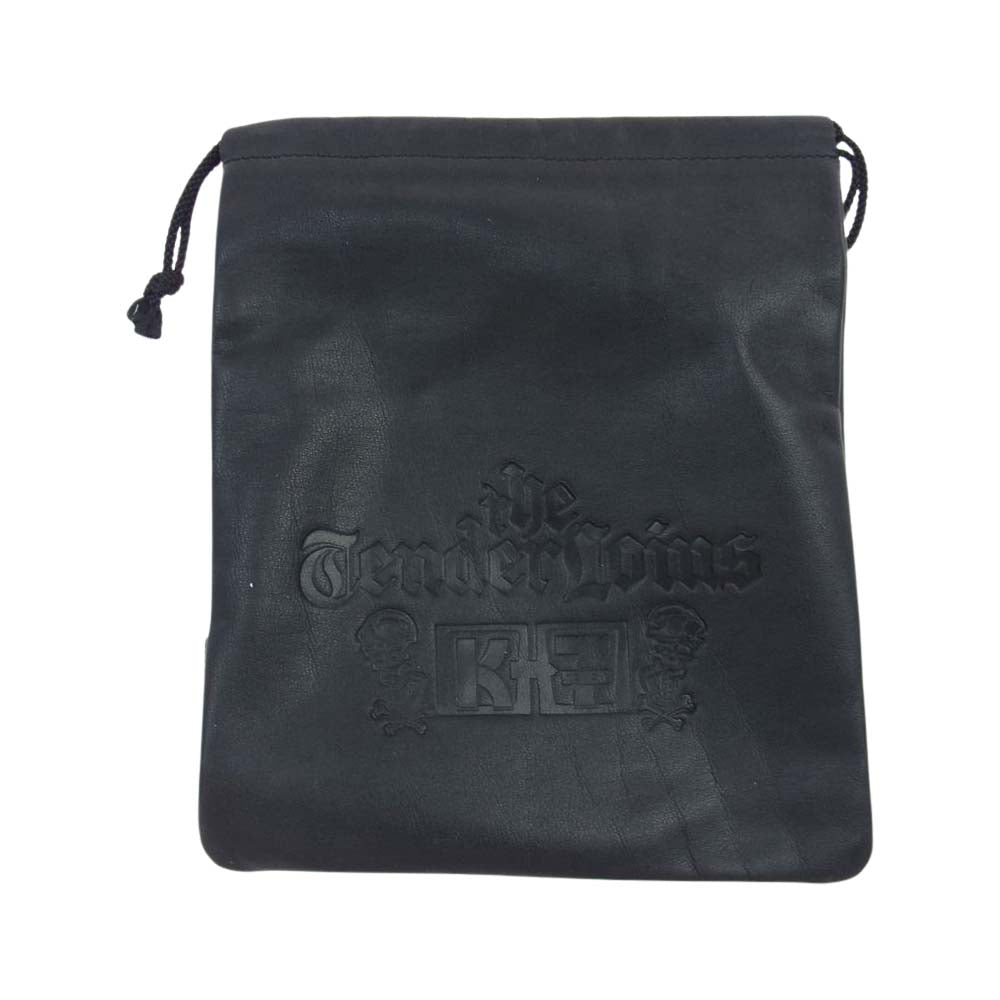 TENDERLOIN テンダーロイン × HTC × PORTER T-STUD BELT エイチティーシー ポーター ロゴ入り スタッズ ナローベルト ブラック系 ブラウン系 S【中古】