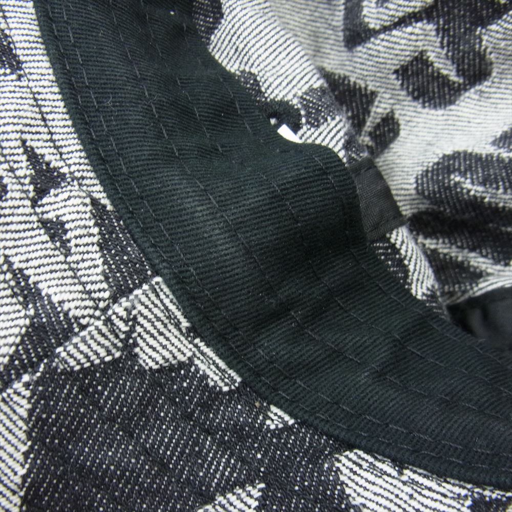 Supreme シュプリーム 22SS Fat Tip Jacquard Denim Hat ジャガード デニム バケットハット グレー系【中古】