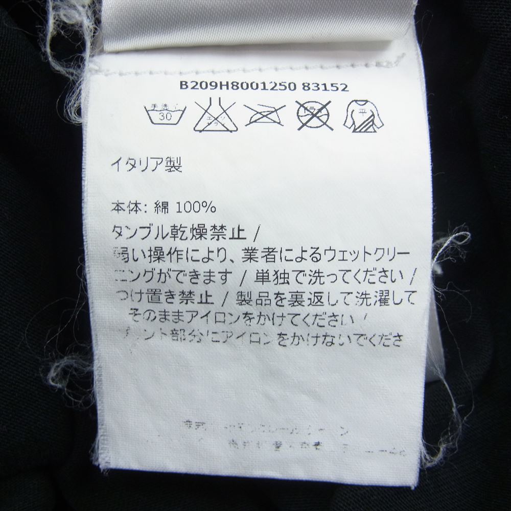 MONCLER モンクレール × OFF-WHITE オフホワイト B209H8001250 国内正規品 MAGLIA T-SHIRT ナンバリング バックプリント Tシャツ 半袖 ブラック系 L【中古】