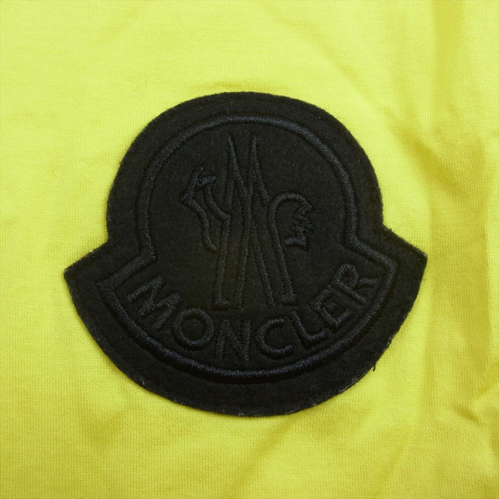 MONCLER モンクレール Genius2 E10918045500 ジーニアス ロゴワッペン 半袖Tシャツ イエロー系 M【中古】