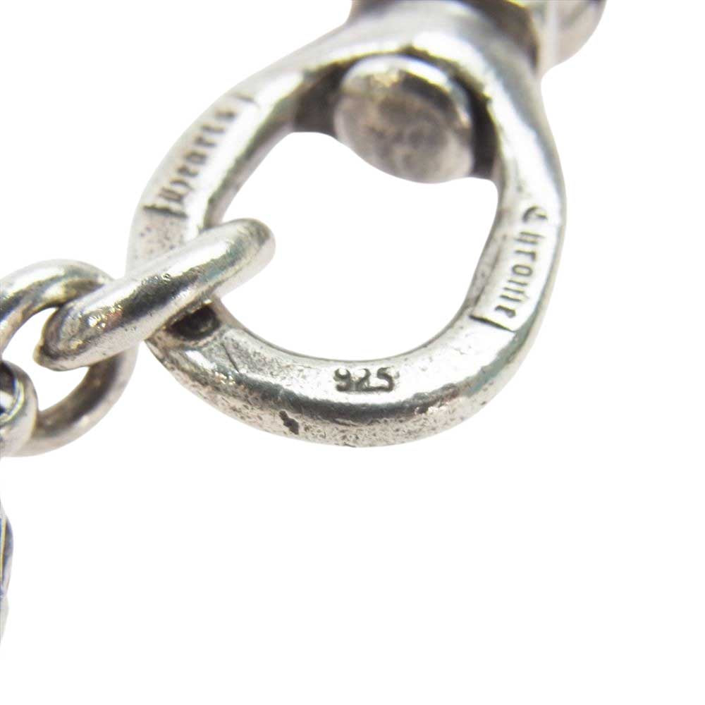 CHROME HEARTS クロムハーツ(原本無) 2BALL LONG-S 1クリップ ロング クロスボール ウォレット チェーン シルバー系【中古】