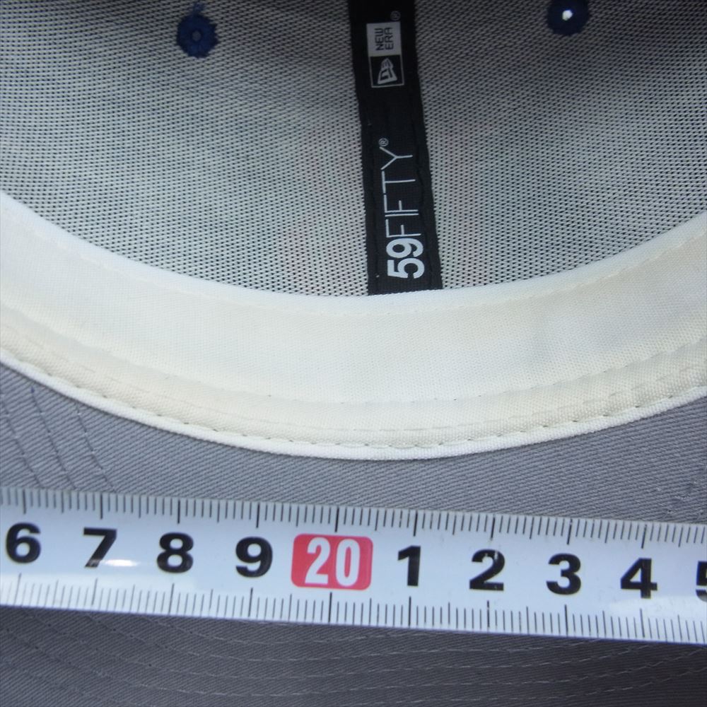NEW ERA ニューエラ BETTER gift shop ベターギフトショップ B刺繍 ベースボールキャップ 帽子 ブルー系 58.7cm【中古】