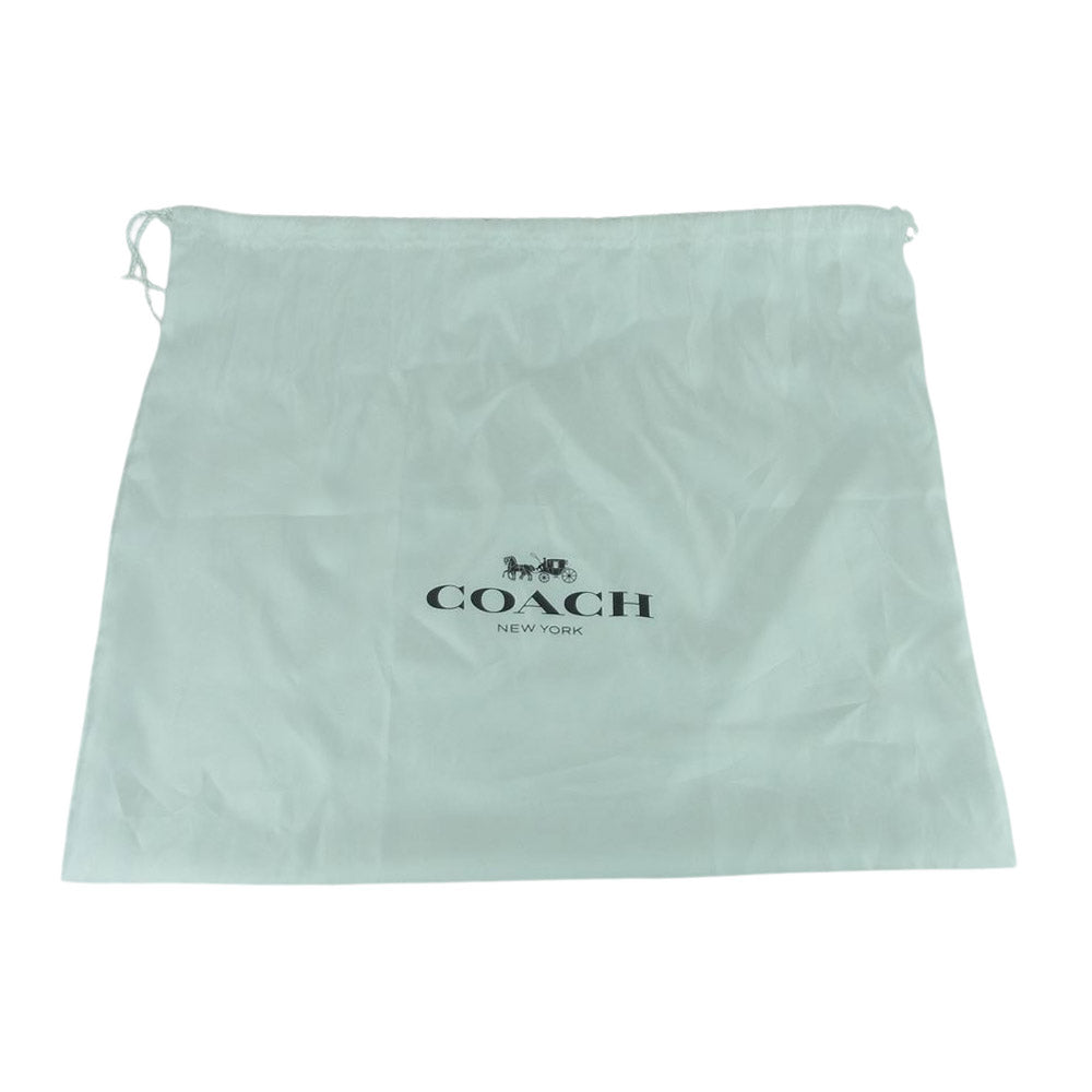 COACH コーチ 31210 チャーリー シグネチャー トート ショルダー バック ネイビー系【中古】