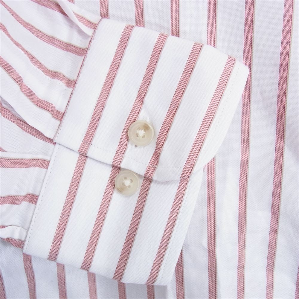 ハケットロンドン 縦長 ストライプ シャツ ブラウス 長袖 ホワイト系 M【極上美品】【中古】