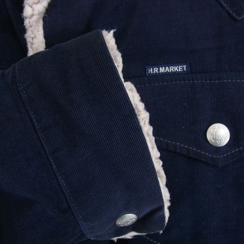 HOLLYWOOD RANCH MARKET ハリウッドランチマーケット ランチコート 細畝 コーデュロイ ランチ ジャケット ネイビー系 S【中古】