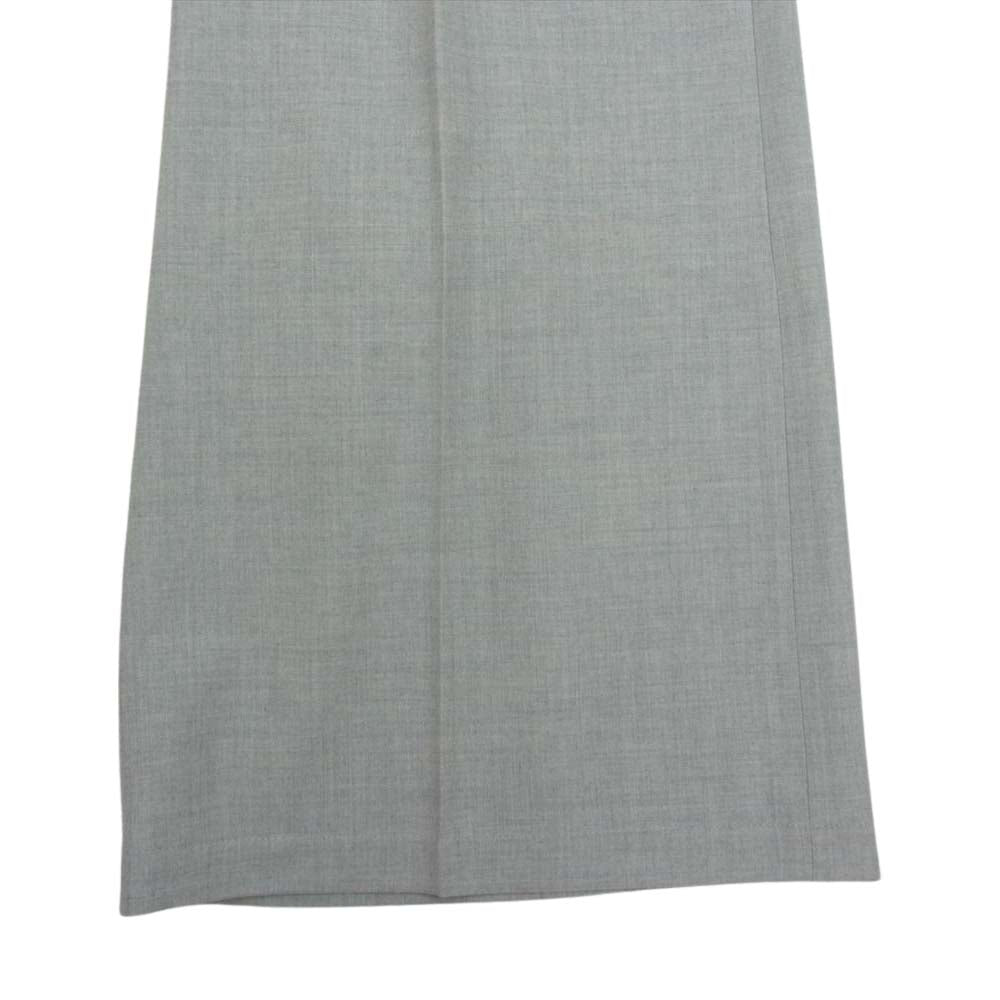 セラードア セラドール MELA メラ ヴァージンフリースウール 1タック ワイド スラックスパンツ グレー系 38【中古】