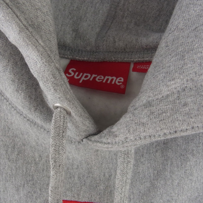 Supreme シュプリーム 20FW Cross Box Logo Hooded Sweatshirt クロスボックスロゴ パーカー フーディー  グレー系 M【美品】【中古】