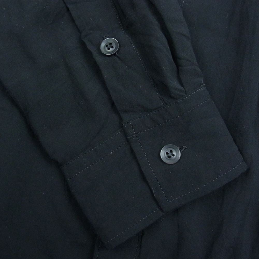 Yohji Yamamoto POUR HOMME ヨウジヤマモトプールオム 20SS HN-B09-201 レーヨン ロング シャツ ブラック系 2【中古】