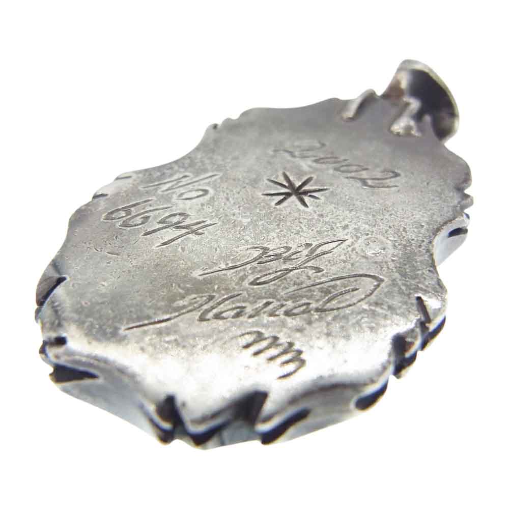 BIGHAND ビッグハンド No6694 Silver Neckless Stoneストーン ネックレス 石付き ペンダント ネックレス シルバー系 ホワイト系【中古】