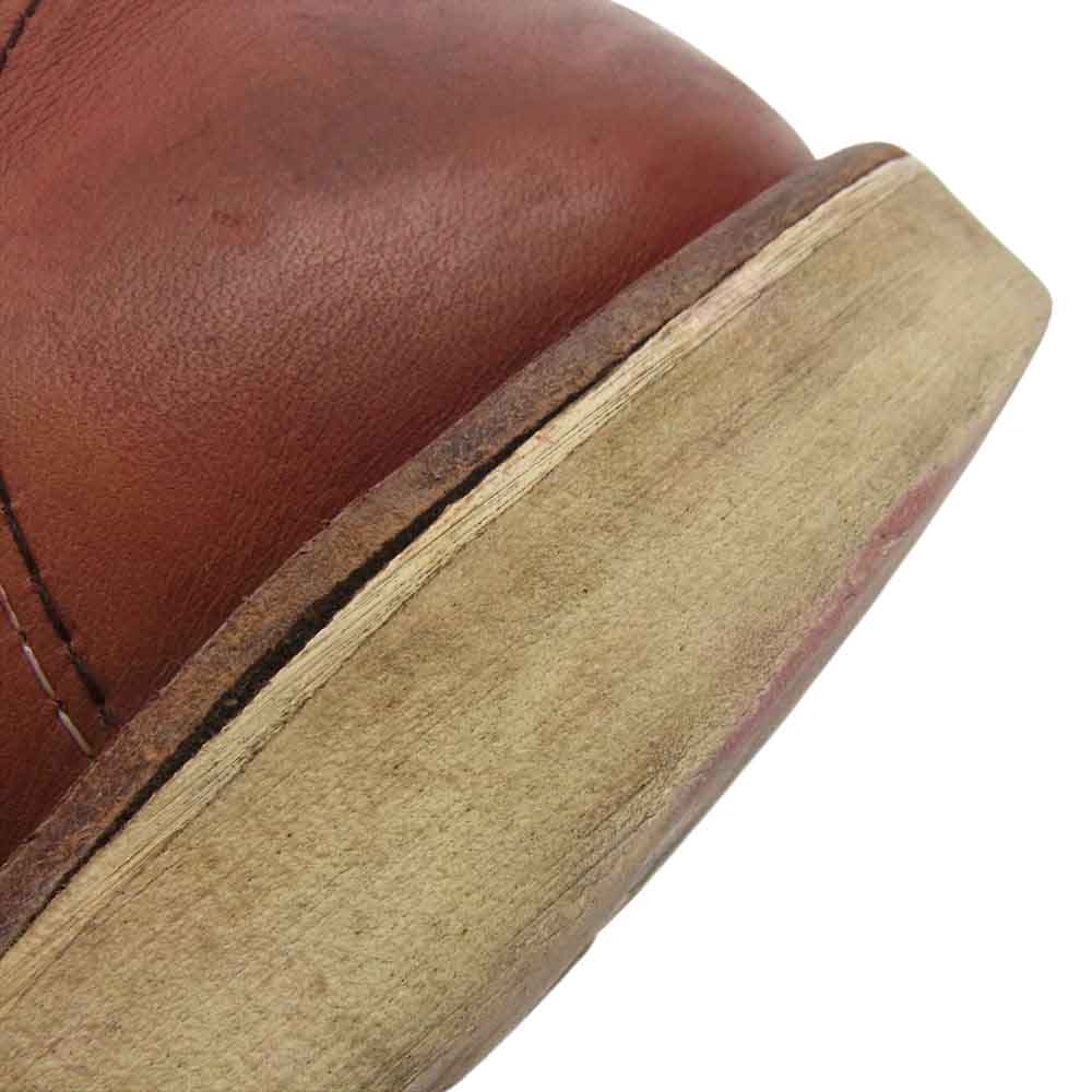 RED WING レッドウィング 8166 6 Classic Round 6インチ クラシック ラウンドトゥ レースアップ ブーツ レッドブラウン ブラウン系 9.5【中古】