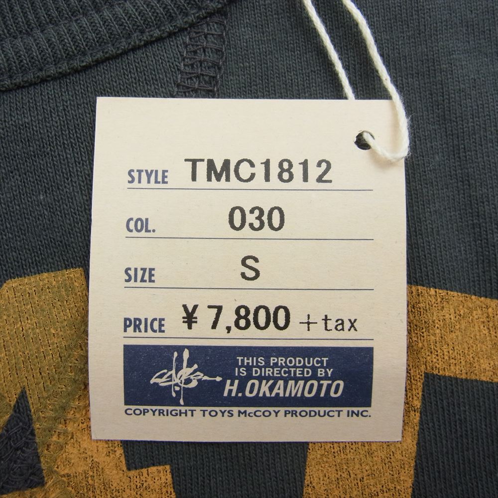 TOY'S McCOY トイズマッコイ TMC1812 MILITARY TEE BUGS BUNNY バッグスバニー ミリタリー 半袖 Tシャツ グレー系 S【新古品】【未使用】【中古】