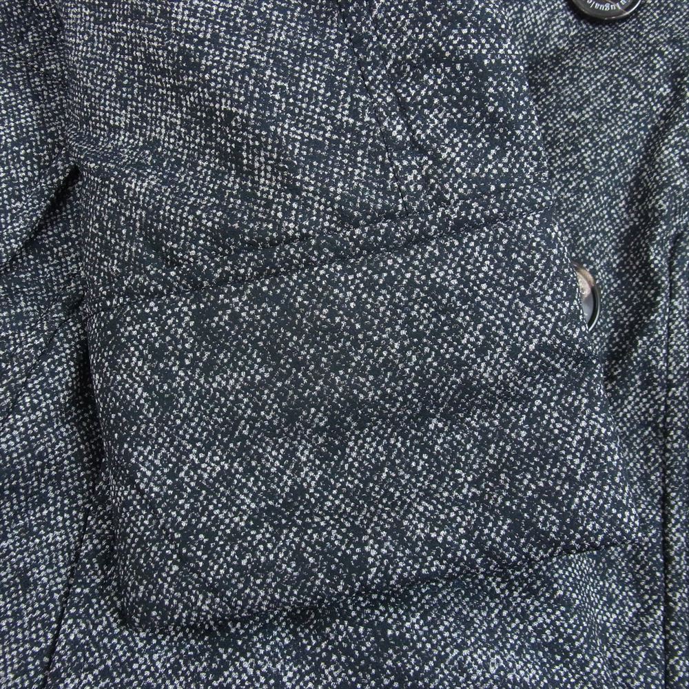 1piu1uguale3 ウノピュウノウグァーレトレ MRC040 POE037 × DUVETICA デュベティカ CHESTER COAT LIMONTA JAQUARD NYLON リモンタ ダウン チェスターコート ブラック系 3【中古】