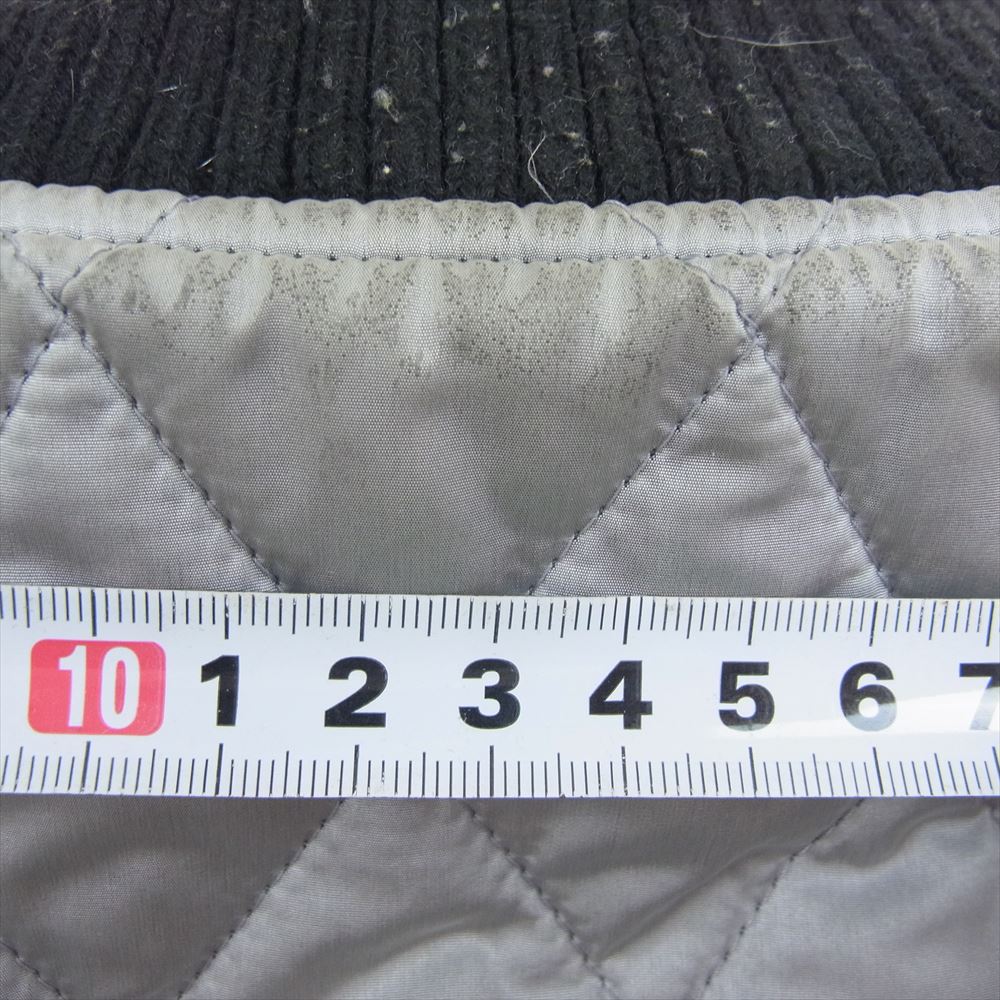 1piu1uguale3 ウノピュウノウグァーレトレ MRB315 NYN016 REVERSIBLE MA-1 リバーシブル ウールリブ ブルゾン フライトジャケット ブラック系 グレー系 4【中古】