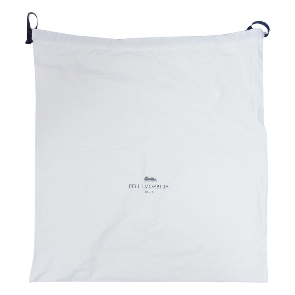 1piu1uguale3 ウノピュウノウグァーレトレ PELLE MORBIDA ペッレモルビダ 別注 DAY PACK シュリンクレザー デイパック リュックサック カーキ系【中古】