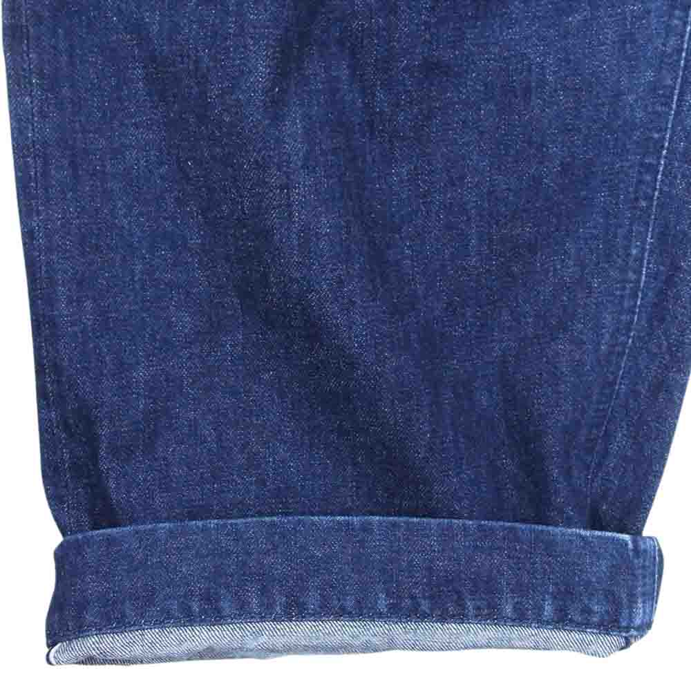 BRU NA BOINNE ブルーナボイン 7348 マーチデニム 赤耳 ドーナツボタン フライボタン ワイド デニムパンツ インディゴブルー系 3【中古】