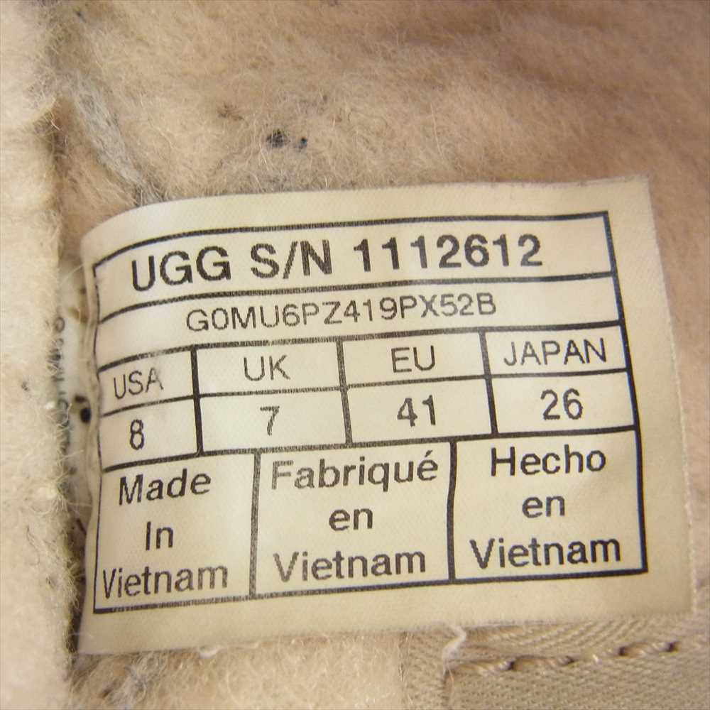 NEIGHBORHOOD ネイバーフッド 1112612 UGG アグ NBHD TASMAN タスマン 内ボア スリッポン ムートン シューズ ブラック系 26cm【中古】
