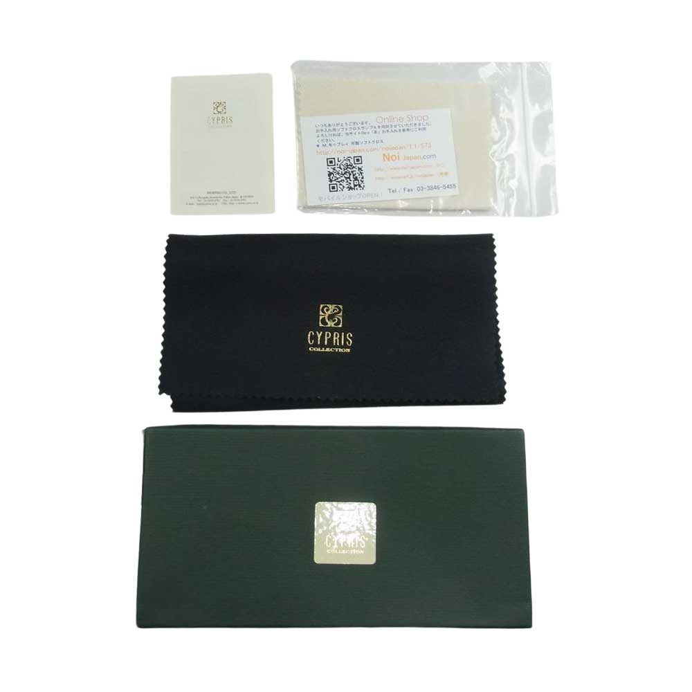 キプリス BOX CALF & LIMPID CALF ボックスカーフ&リンピッドカーフ 長財布 ロング ウォレット ブラック系【極上美品】【中古】