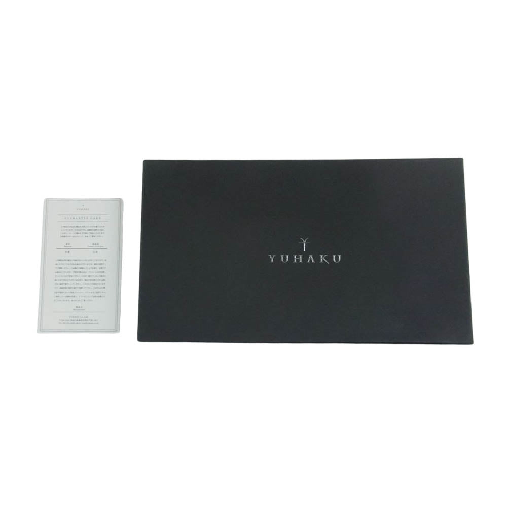 ユハク YVE124 L字ファスナー レザー ロング ウォレット 長財布 ブラウン系【極上美品】【中古】