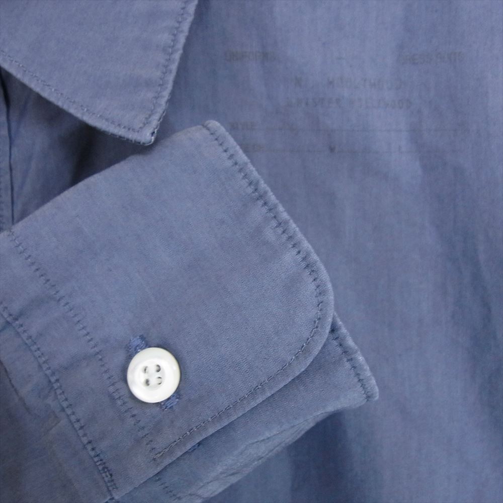 N.HOOLYWOOD エヌハリウッド 262-SH03 peg スタンプ コットン 長袖 シャツ ブルー系 38【中古】