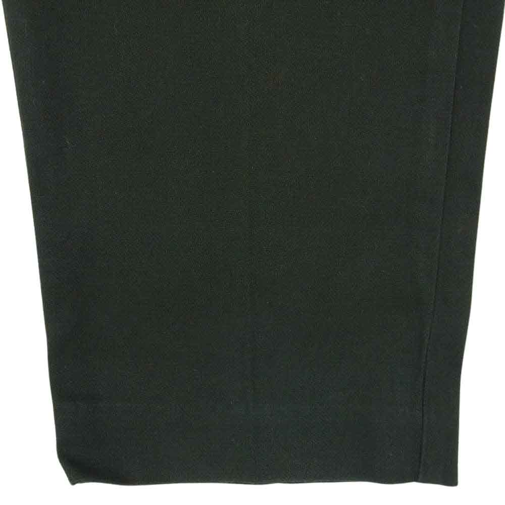 MAISON KITSUNE メゾンキツネ KMS-0751-B コットン ウール混 スラックス パンツ グリーン系 M【中古】