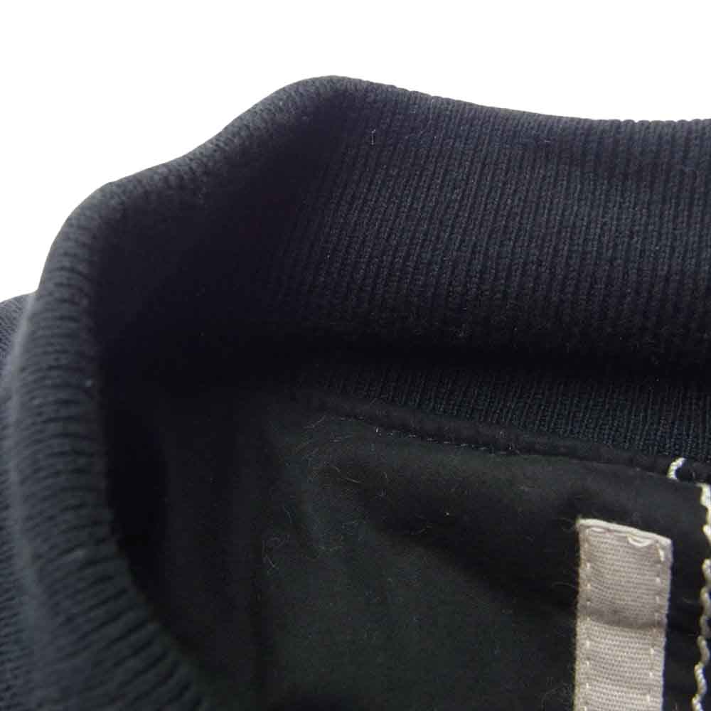 Rick Owens リックオウエンス 17AW DU17F2760 DRKSHDW ダークシャドウ BKMEMX BOMBER DENIM IMBOTTITO RICAMATO FLIGHT ボンバー デニム フライト ジャケット ブルゾン ブラック系 S【美品】【中古】